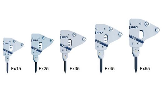 小型油圧ブレーカ　Fxシリーズ（古河ロックドリル　FX15・FX25・FX35・FX45・FX55）